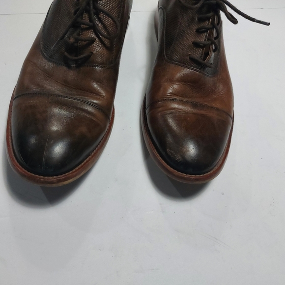 WARFIELD & GRANT Men's Tan Oxford Dress Shoe Leather Size US10 - Picture 7 of 11